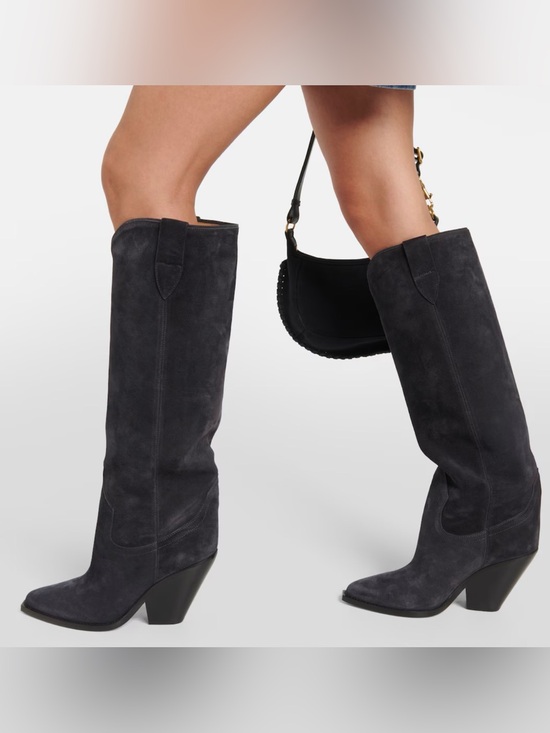 Isabel Marant Shoes - Isabel Marant Lomero Suede Knee-High Boots Size EU 40